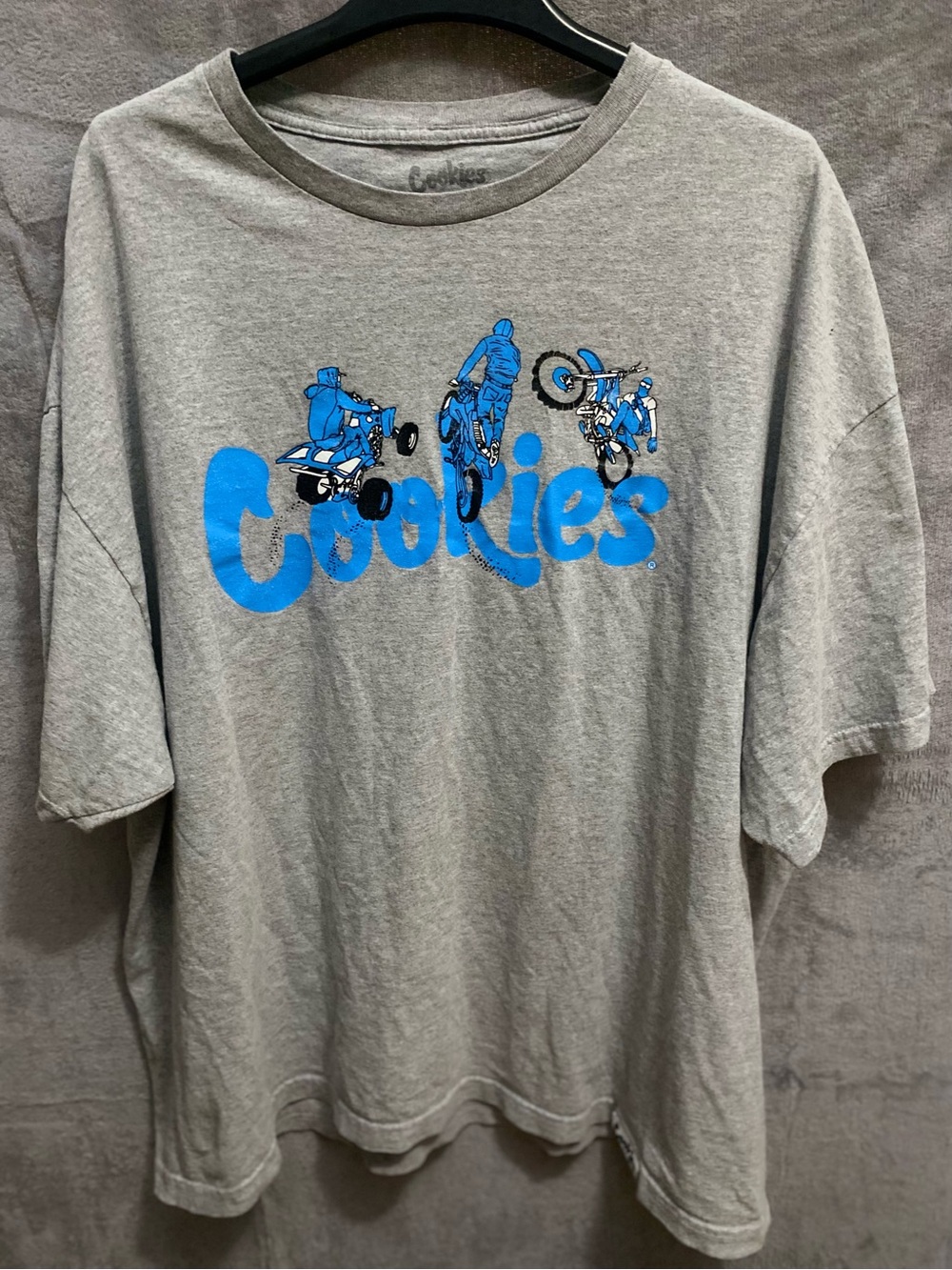 Cookies SF Gray Dirtbike ATV Logo Graphic Tee Shirt 3X